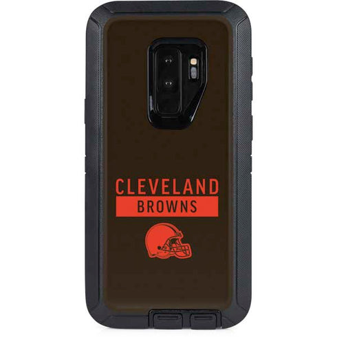NFL Cleveland Browns Brown Performance Series Otterbox Defender Galaxy Skin